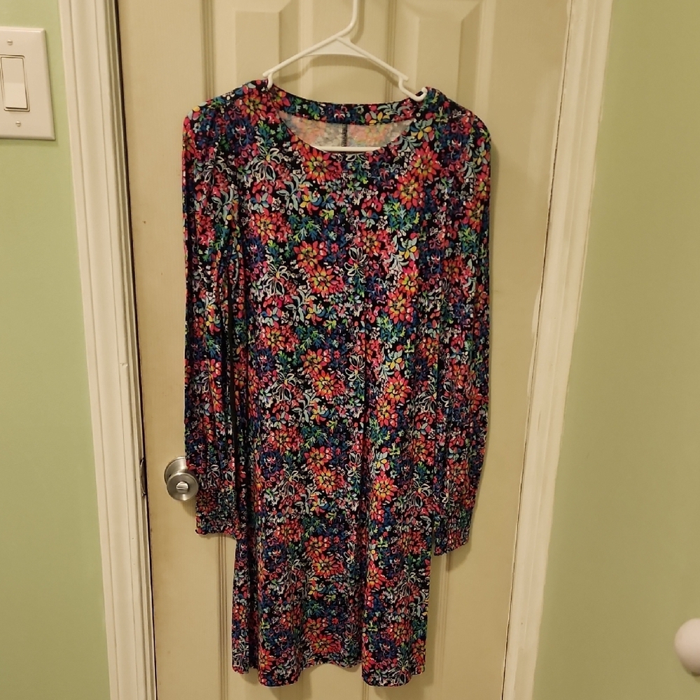 Lilly Pulitzer Floral Long Sleeve Dress
